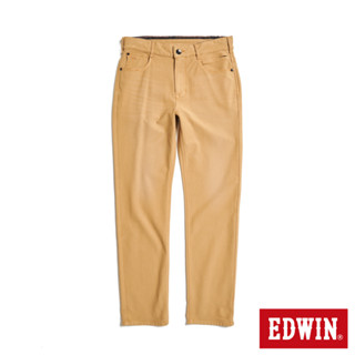 EDWIN 男款 JERSEYS 迦績 透氣中直筒牛仔褲(灰卡其)