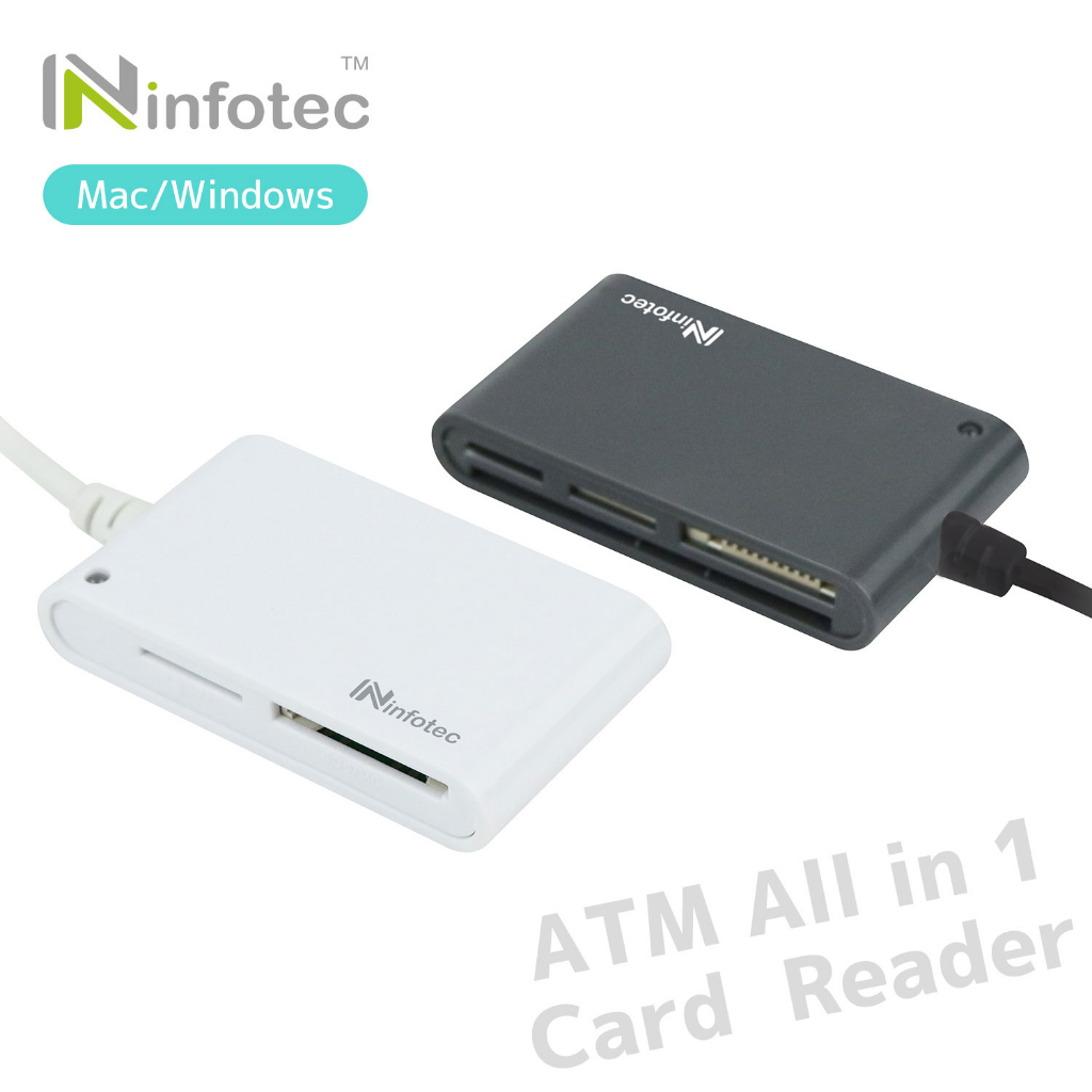 infotec IC103 多合一記憶卡 ATM晶片讀卡機【現貨】支援MAC/WIN 報稅 健保卡 工商憑證 自然人憑證