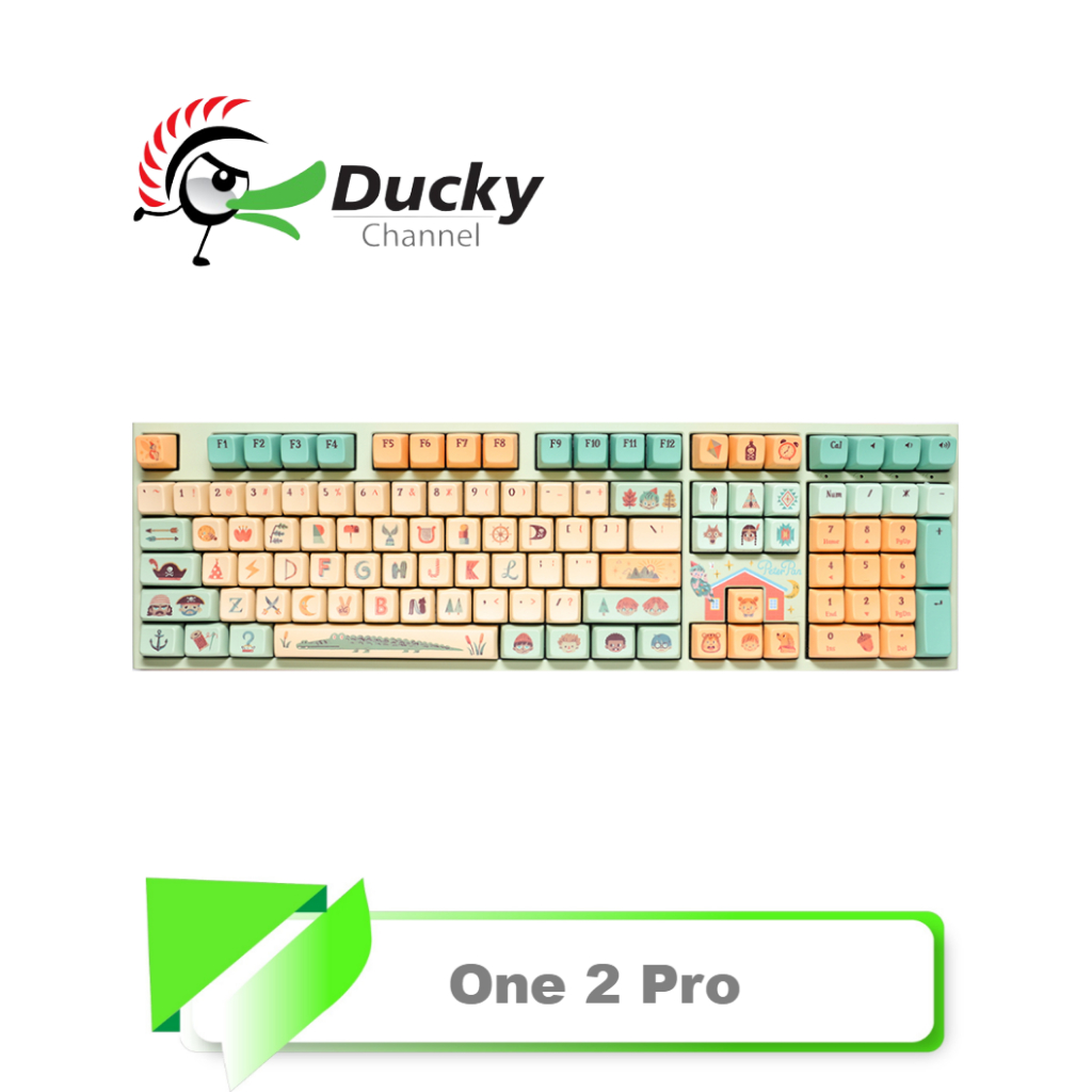 【TN STAR】Ducky One 2 Pro 童趣特別版 潘機械式鍵盤(白光/阿米洛鳶尾蘭電容軸)