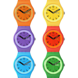 「🎁敲敲錶姐有優惠」㊙️最後現貨🔥售完不補❗️SWATCH New Gent原創系列 彩色映花錶盤 共六款