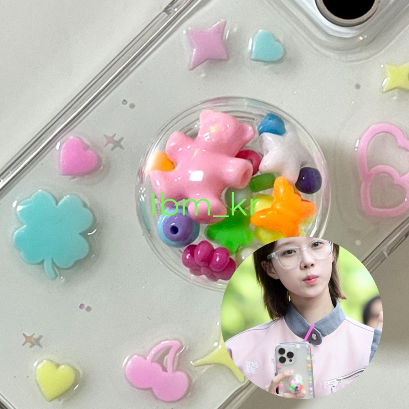 ibm_kr代購🇰🇷 韓國小眾品牌 aespa Winter同款 手工製 手機支架 手機殼 泡泡🫧