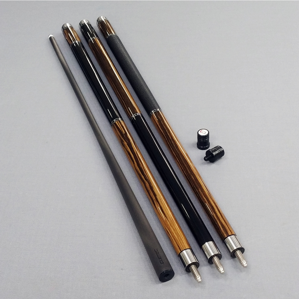 全揚撞球 CUETEC【95-103&amp;104黑檀系列(光把&amp;皮把)】Truewood Ebony-碳纖維-撞球桿-打桿