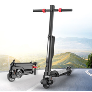 [現貨在臺 免運] X6電動折疊滑板車 電動滑板車 鋁合金車身 輕量10KG 三段變速 內建LED燈