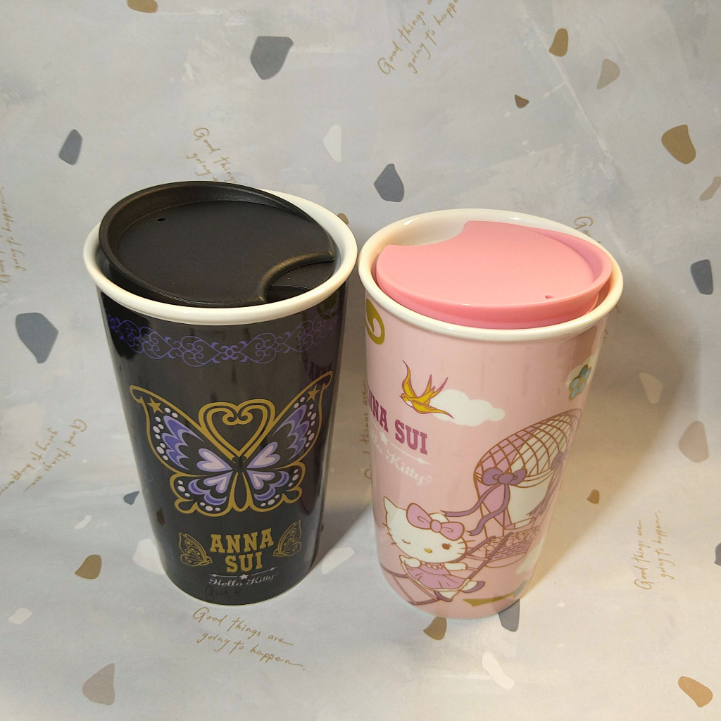 全新 7-11 Anna Sui x Hello Kitty 雙層陶瓷馬克杯 350ml