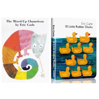 正版硬頁Eric Carle The mixed-up chameleon 10 little rubber ducks