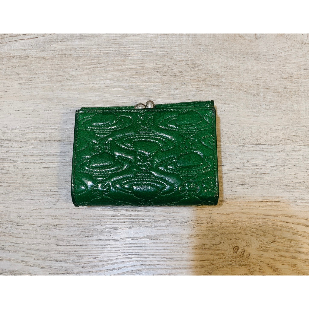 Vivienne Westwood草綠色短夾-vintage二手日本購入