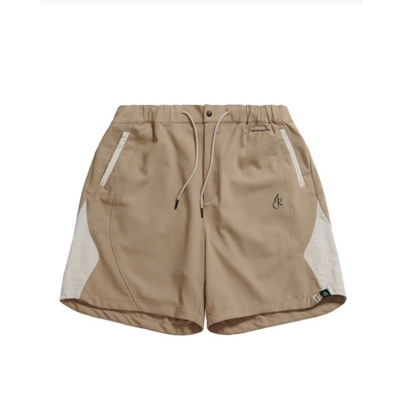 (sold)arcroom CURVED LINE SHORTS - KHAKI