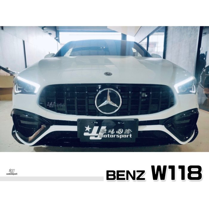 JY MOTOR 車身套件~BENZ W118 CLA200 CLA250 AMG GT 亮黑 大星 水箱罩