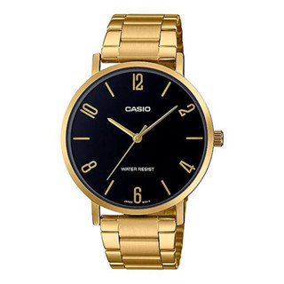 【WANgT】【CASIO 卡西歐】MTP-VT01G-1B2 金錶 男生金錶 簡約金錶 數字金錶