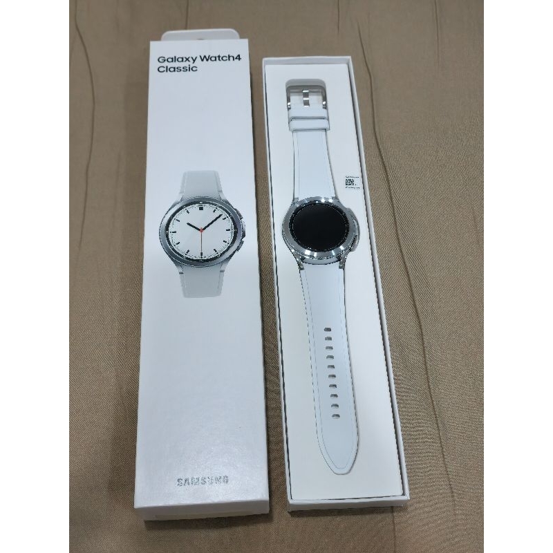 二手 Samsung galaxy watch 4 classic 42mm LTE 版本 鈦灰銀 SM-R885F