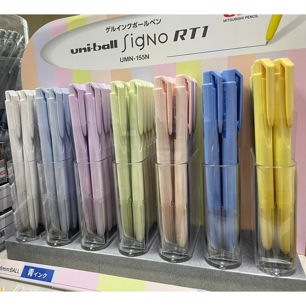 ●謝謝文具● Uni 三菱 Uni-ball SigNo 0.38mm 藍芯 自動鋼珠筆 UMN155NC UMR-83