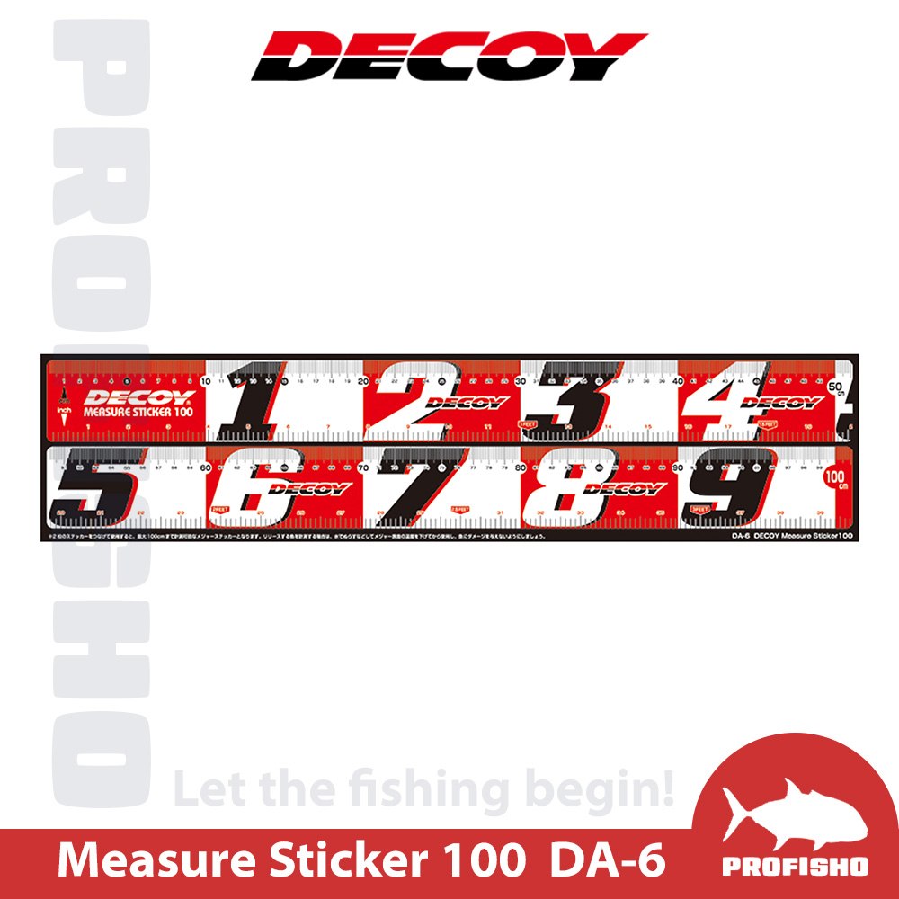 【搏漁所釣具】Decoy Measure Sticker 100 DA-6 尺標貼紙 魚尺 測量尺 海釣 船釣