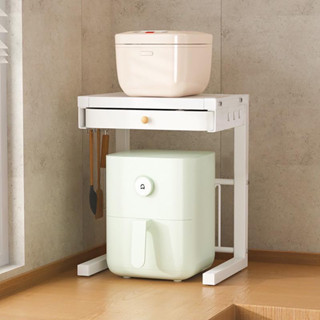 【Easy Life 家居館】氣炸鍋電器置物架 廚房電器收納架 廚房置物架 氣炸鍋架 廚房收納架 廚房電器層架