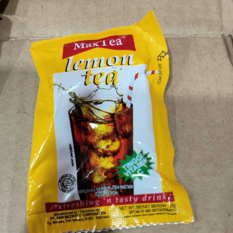 檸檬紅茶 印尼 MaxTea 即溶檸檬茶 LemonTea 人氣商品 紅茶 奶茶 團購