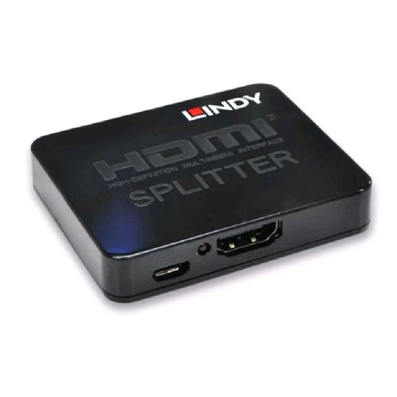 近全新無盒 LINDY 林帝 迷你型HDMI1.4 10.2G 一進二出分配器 (38157)轉接器