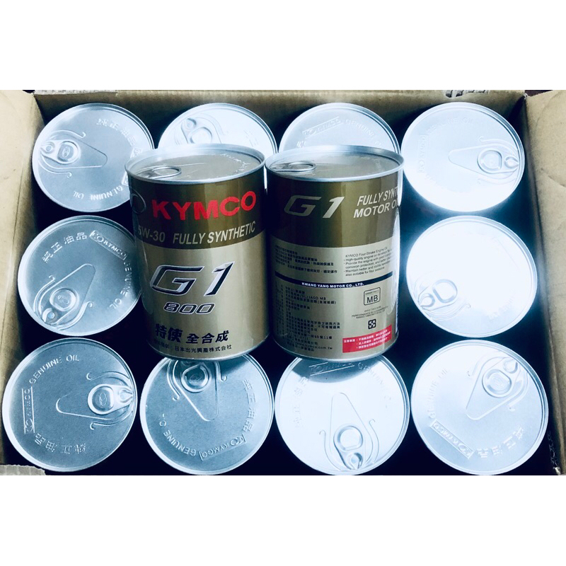 《贈送握把套》KYMCO 原廠機油 G1 800（原many 專用油）（一箱24瓶）（倉3940163）