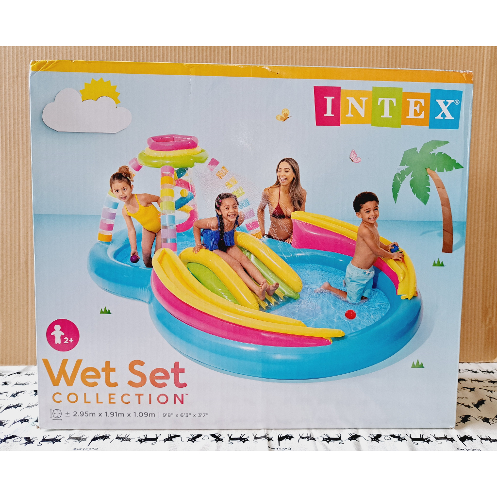 ❤現貨-全新品❤ Intex 多彩樂園水池 戲水池 295分 X 191公分 X 109公分 好市多 Costco