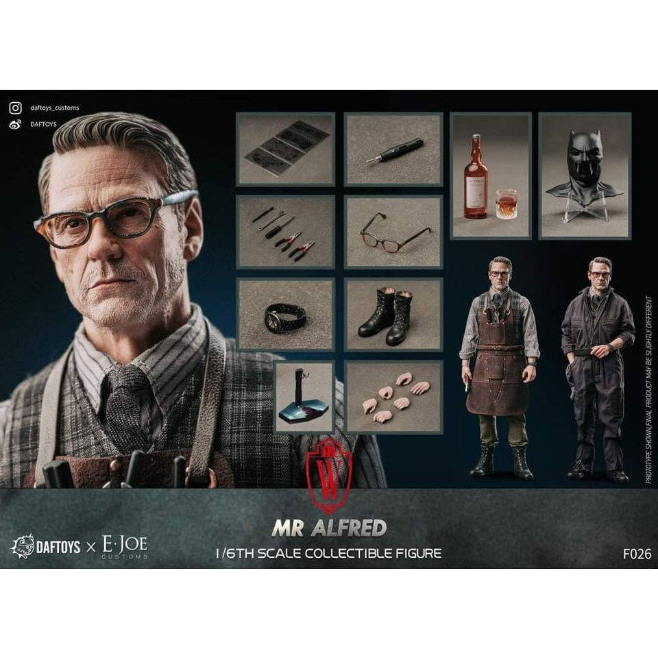 Daftoys x E.JOE custom F026 正義聯盟 管家阿福Alfred DC 蝙蝠俠 阿福 Batman
