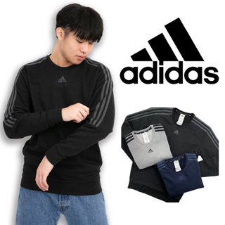 Adidas 大學T 愛迪達 冬天必備 刷毛 大尺碼 長T 保證正品 #9334