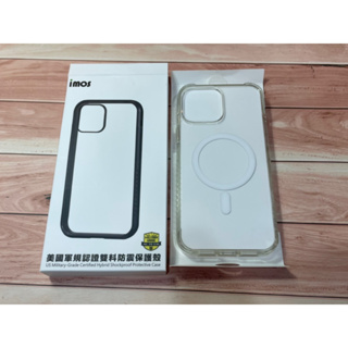 二手 imos 軍規磁吸磨砂透明殼 MagSafe 透明殼 iPhone 13 Pro Max 6.7吋