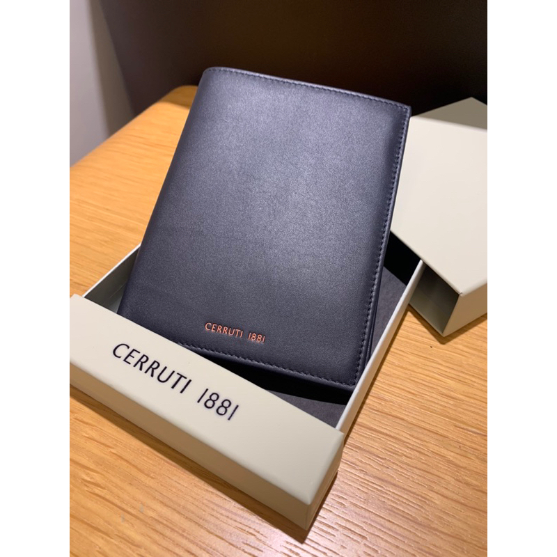 全新正品真品 CERRUTI 1881  牛皮 - 皮夾/護照夾/長夾/紳士夾/短夾