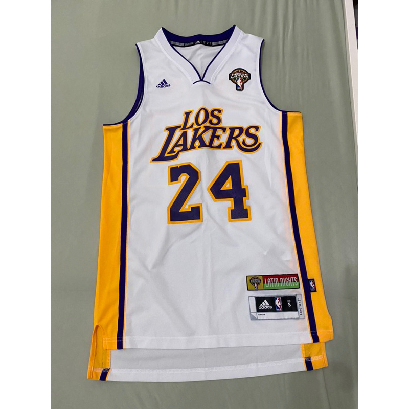 洛杉磯湖人隊 Kobe Bryant 24號 白色球衣 adidas版本 尺寸S號