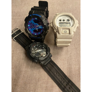 g-shock gshock 三隻 黑紫 白 黑灰