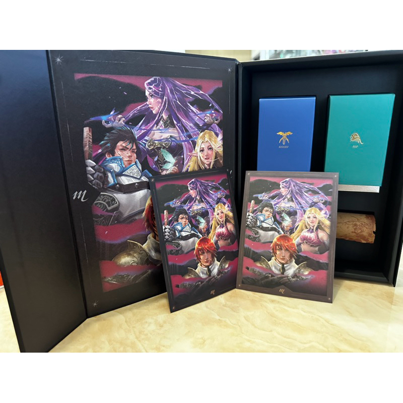 天堂m 五週年 香水 騎士 妖精 全新 盒裝 魔幻古書設計 雙卡片