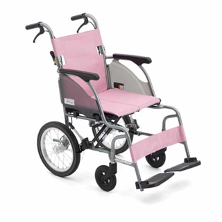 小輪輪椅 均佳 日本MIKI 8.4公斤 輕量型 鋁合金輪椅 機械式輪椅 CRT-2(綠/粉)