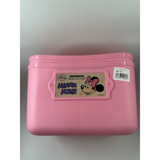 日本帶回 現貨 日本製 Disney 迪士尼 米妮 桃紅色軟式 收納籃 置物籃 收納箱 塑膠籃 置物箱 錦化成 2.5L