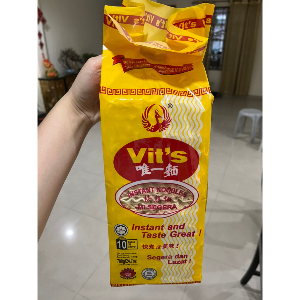 馬來西亞 Vit's 唯一麵 快煮麵 非油炸 不是泡麵 全素 instant noodles 經濟包