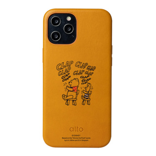 Alto皮革手機殼–小熊維尼-Clap! 維尼小豬焦糖棕 iPhone 12 Pro Max