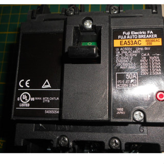 日本富士FUJI斷路器 EA53AC EA33AC 3P 2.5kA BH軌道 螺絲 (同BW50AAG) D2