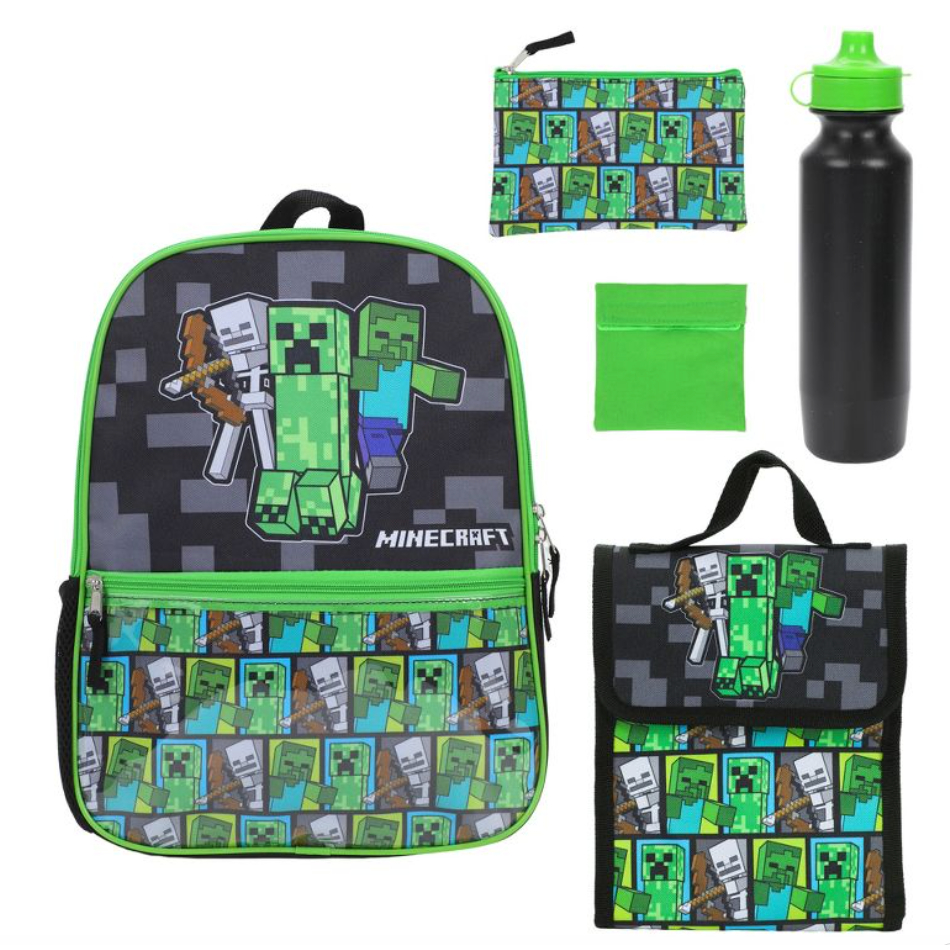 預購🚀英國正貨🚀英國專櫃 Minecraft 麥塊 兒童書包 餐袋 筆袋 水壺 便當袋 後背包 書包 兒童 小學