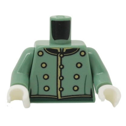 &lt;樂高人偶小舖&gt;正版LEGO 身體 特殊33 沙綠色 士兵 衛兵 村民 6385228 10297 配件 單隻