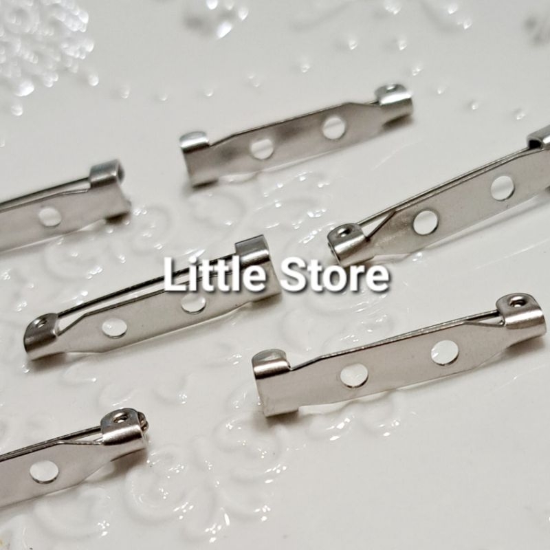 Little Store手作飾品材料DIY👉鈦鋼不銹鋼👉鈦鋼不銹鋼別針半成品10入