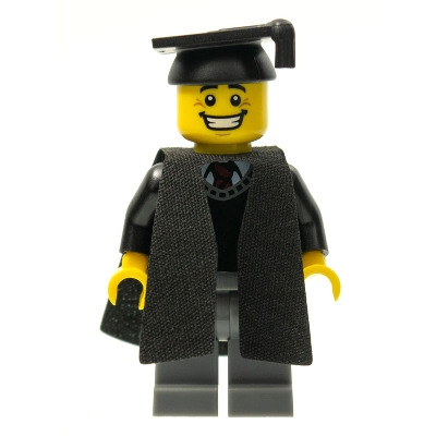 玩樂趣 LEGO樂高 8805 第五代 Graduate 純人偶+黑色底板一片 二手人偶