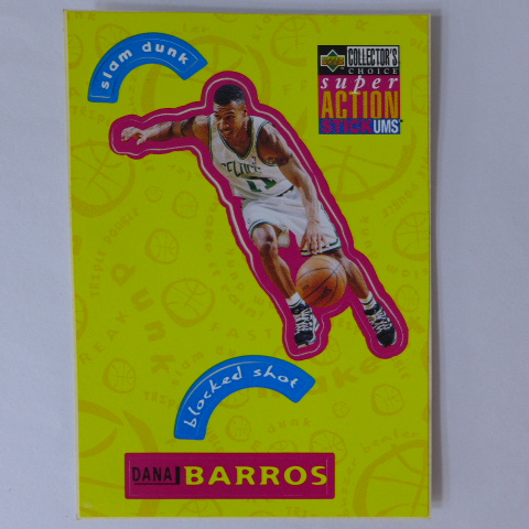 ~ Dana Barros ~NBA球星/達納·巴羅斯 1996年UD.貼紙特殊卡