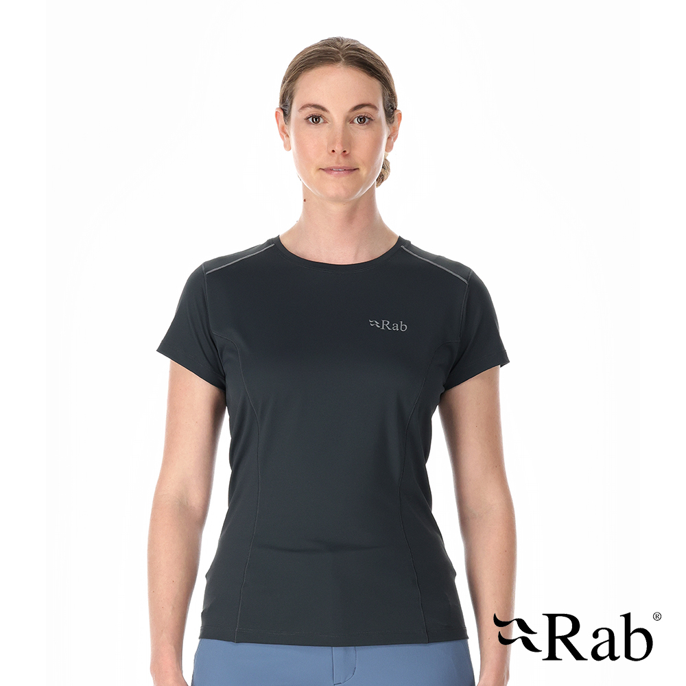 Rab Women's Force Tee 女款 圓領短袖透氣排汗衣 QBL-06-BEL 鯨魚灰