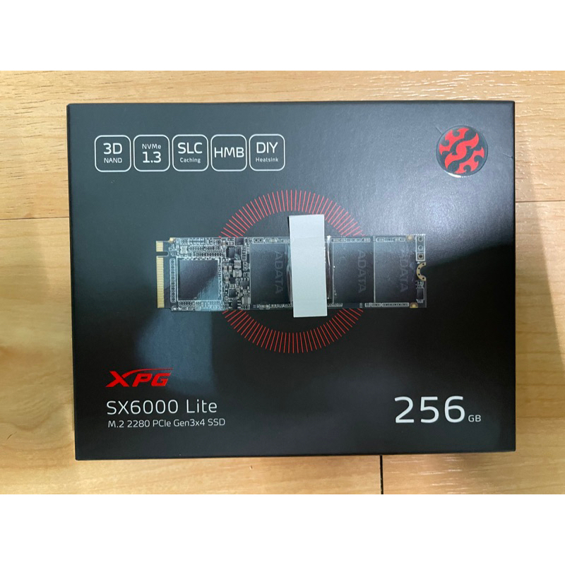 （二手）ADATA 威剛 SX6000 Lite 256G M.2 PCIE SSD 固態硬碟