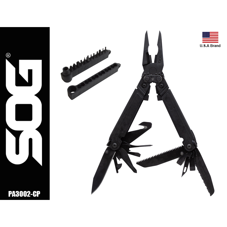 美國SOG特偵組21用多功能工具鉗POWERACCESS ASSIST MT附收納套起子組【SOGPA3002-CP】