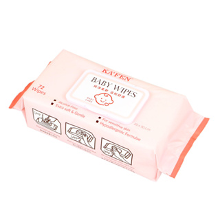 【KAFEN 】嬰兒頂級柔緻濕紙巾(Super XL) 20x30/72抽