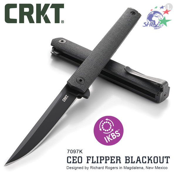 CRKT CEO FLIPPER BLACKOUT 折刀 / 便攜EDC折刀 / 7097K【詮國】