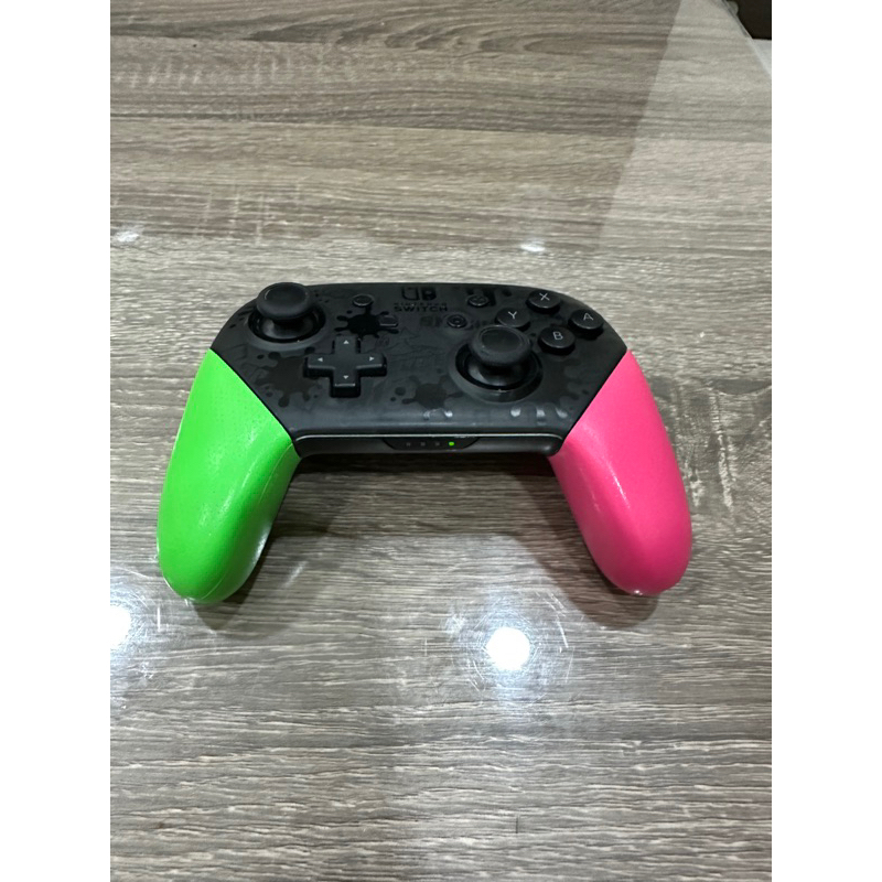 (歡迎議價)Nintendo Switch 原廠 PRO 手把 控制器 漆彈大作戰配色