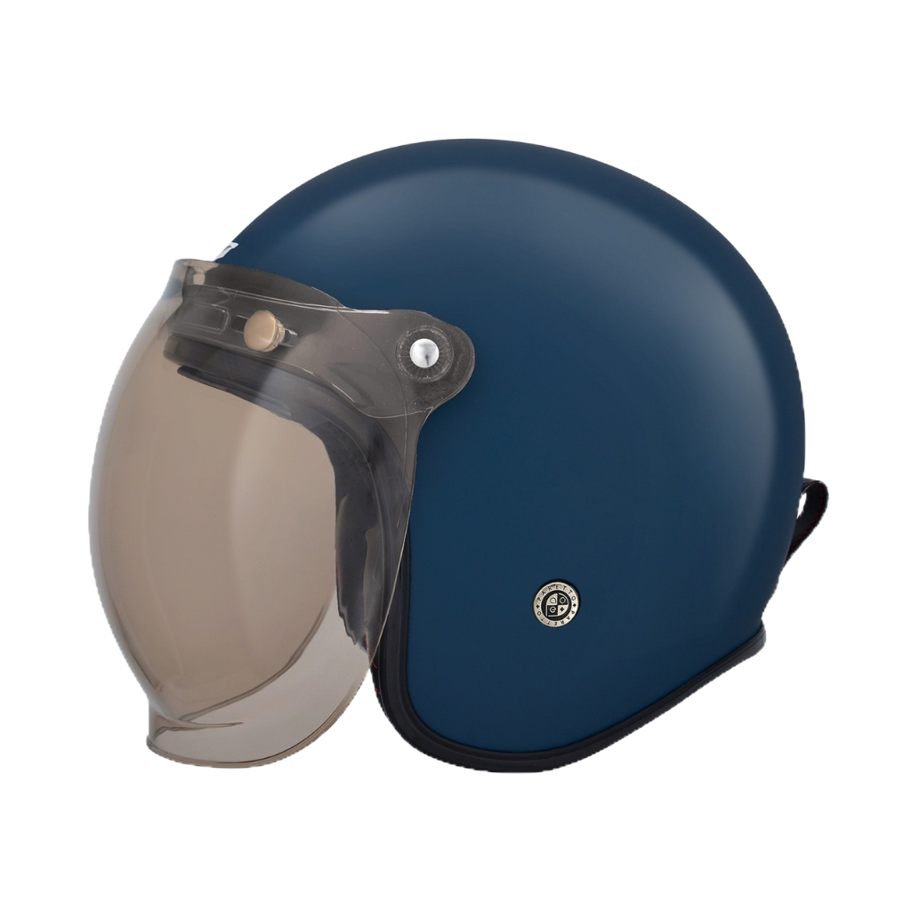 M2R MO-3 安全帽 MO3 素色款 石墨藍 復古帽 半罩 內襯可拆 3/4 安全帽