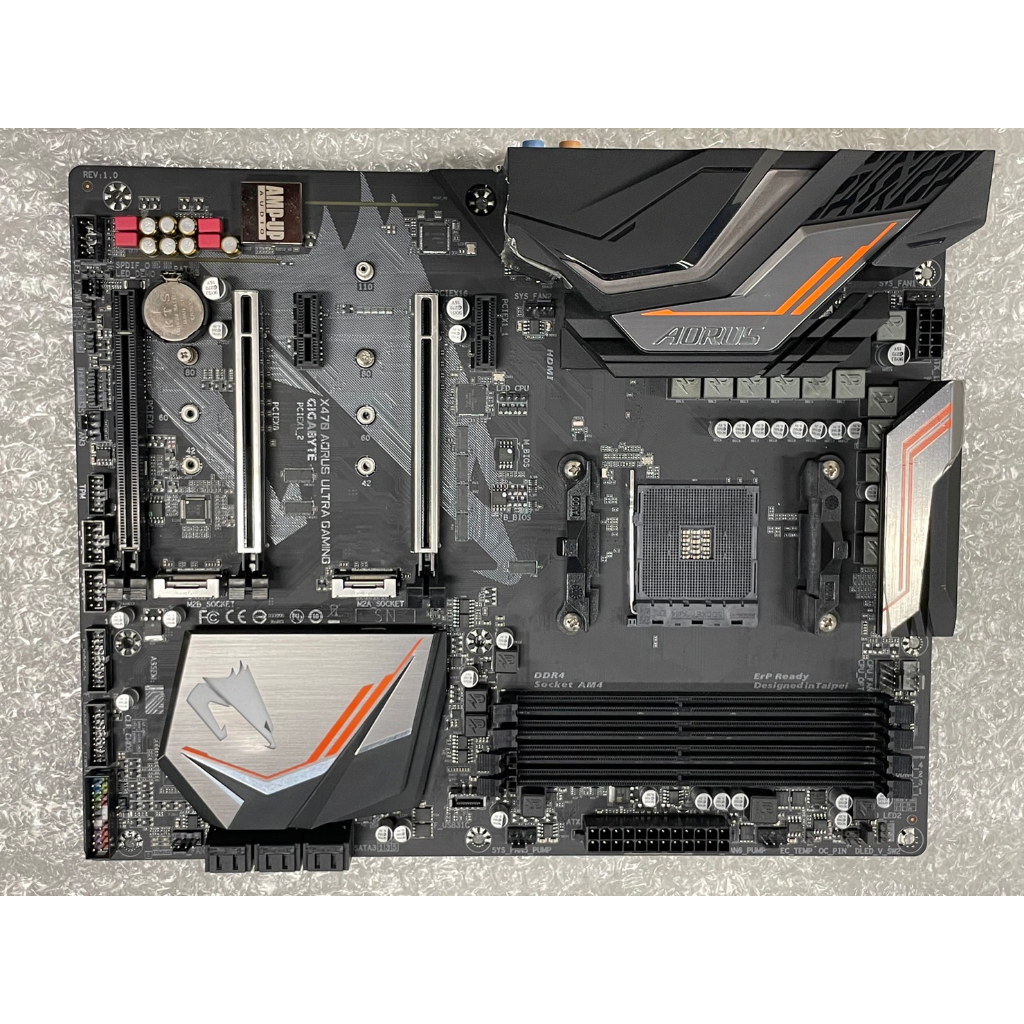 【二手】中古主機板 技嘉X470 AORUS ULTRA GAMING 維修 升級專用 支援AMD CPU 無檔板