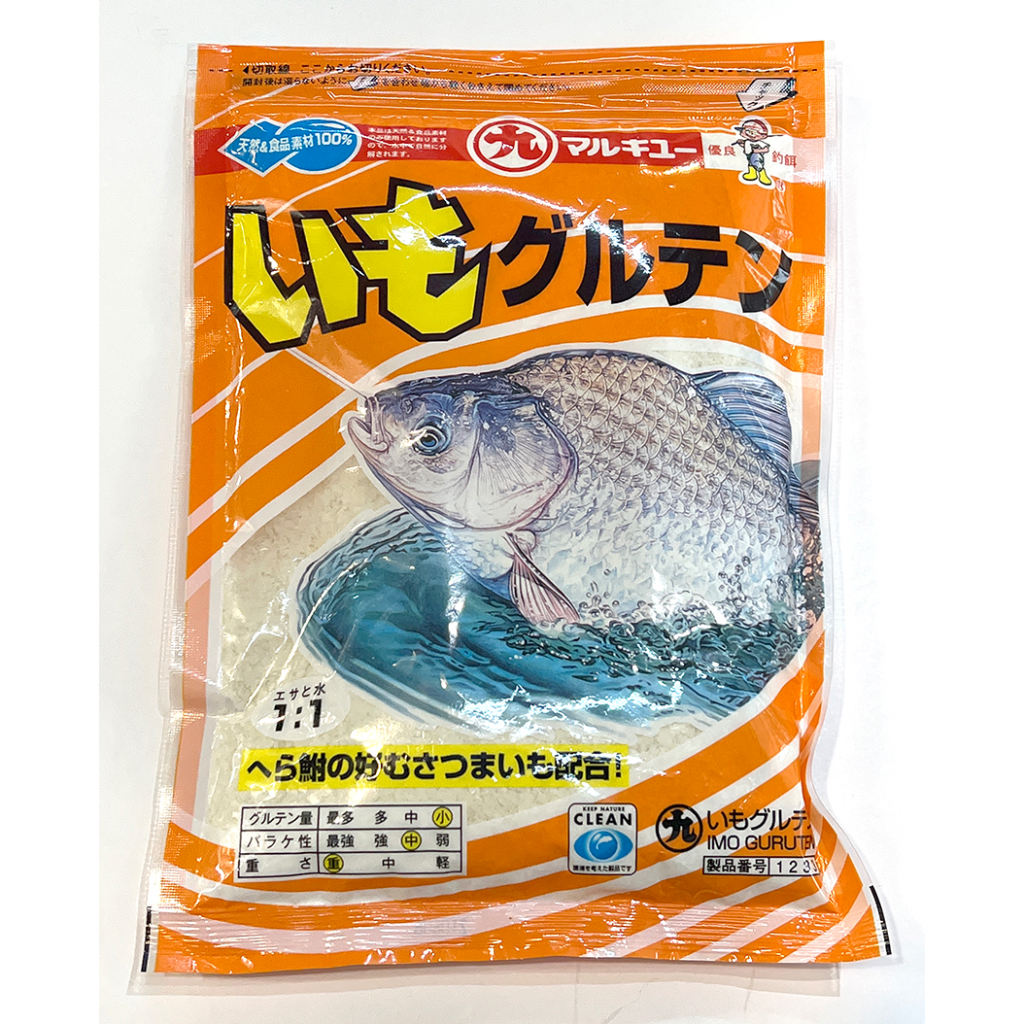 [好釣具]  丸九 日本鯽魚餌 いもグルテン 黃鯽