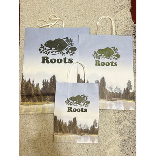 《Roots》Outlet專櫃提袋/紙袋