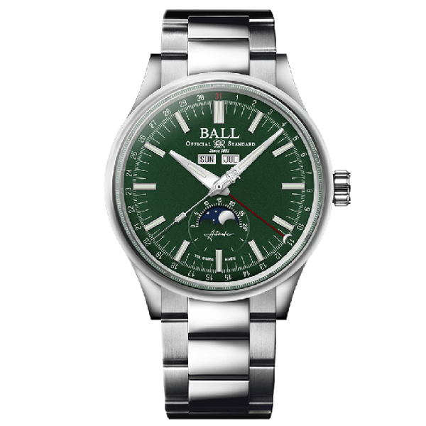 B3_ BALL 波爾錶】NM3016C-S1J-GR ENGINEER II 限量版月相潮流男士機械腕錶 綠面 40m