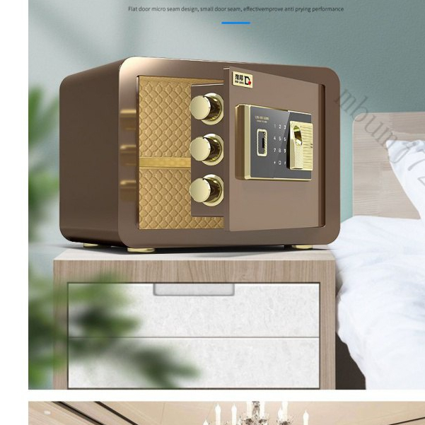 工廠現貨 免運 含發票 保險櫃 傢用入墻 迷你小型辦公 保險箱 隱形防盜報警床頭櫃 傢用 辦公室 密碼櫃 小金庫